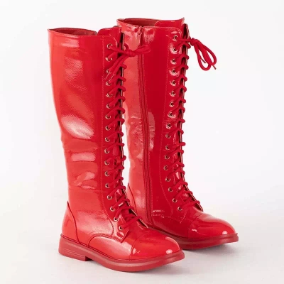 Tristessa red laced laced boots - shoes