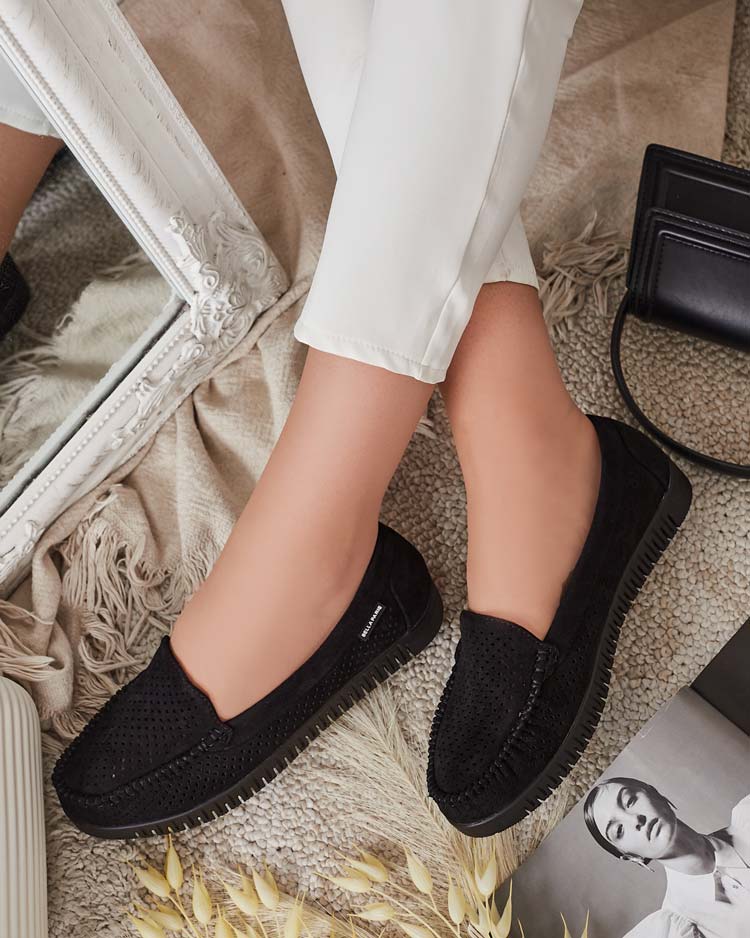 Royalfashion Женские ажурные мокасины Nafis