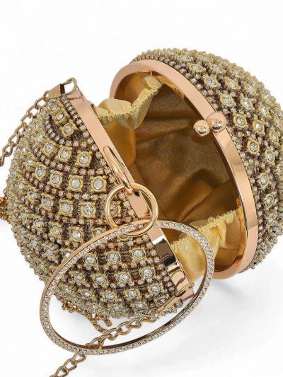Royalfashion Women's Ball Handbag with Zirconia Velora Bloom