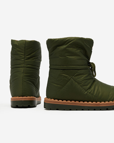 Royalfashion Women's slip-on snow boots in green Nevonsis