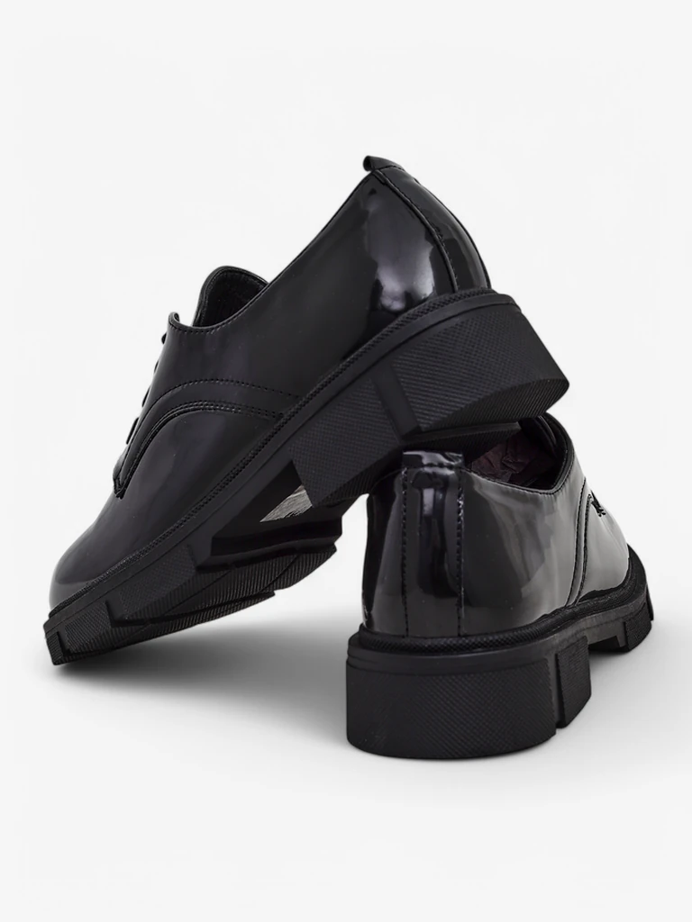 Royalfashion Women's patent leather shoes Omey