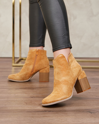Royalfashion Camel женские сапоги на шпильке Teascir