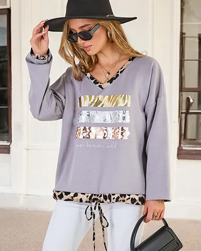 Royalfashion Women's Print Blouse