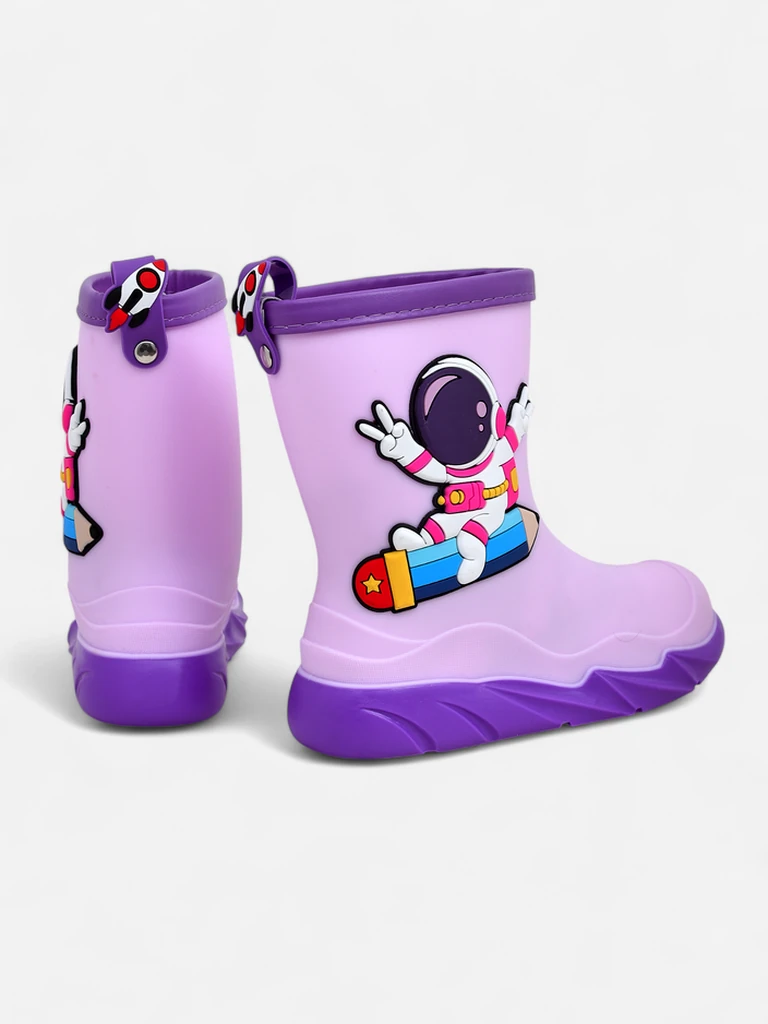Royalfashion bērnu lietus zābaki ar astronautu Kosmosu
