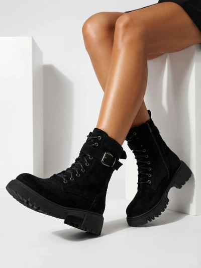 Botki Damskie eko zamszowe Ubill