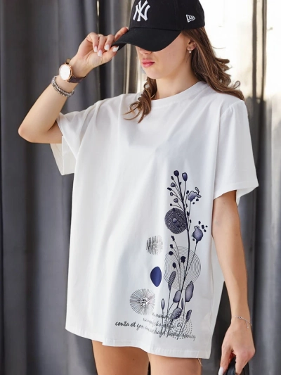 Royalfashion Women's Cotton T-shirt with Print