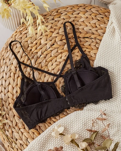 Royalfashion Women's bra with decorative straps