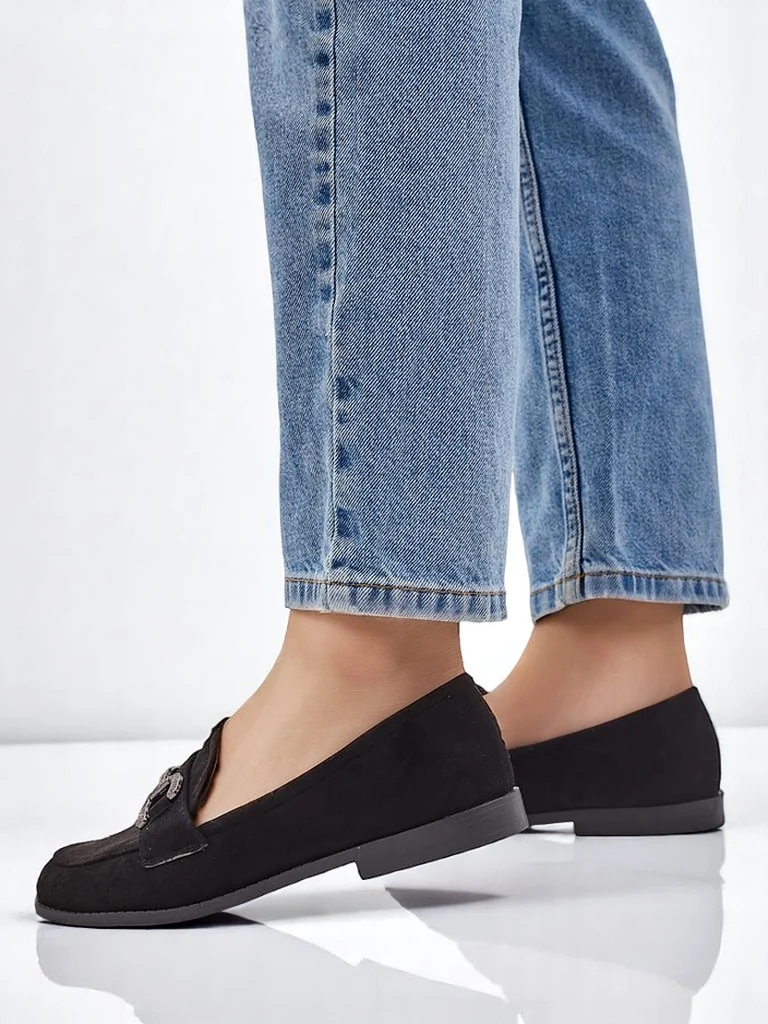 Royalfashion Eleganti sieviešu loafers ar zirkoniju rotājumu Zante