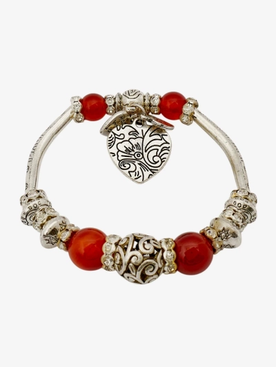 Sieviešu rokassprādze ar sirsniņām Heart Glitz