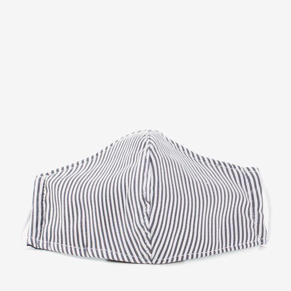 3 layers black face mask - Reusable profiled mask 1