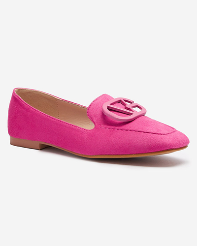 OUTLET Fuchsia women's moccasins Jeterika - Footwear