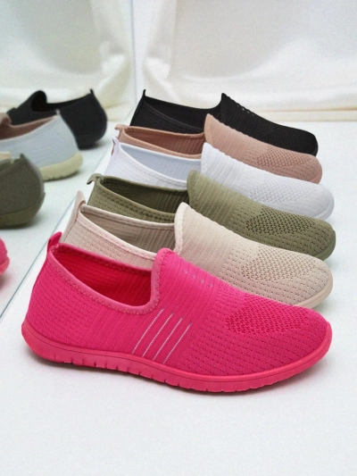 Женские мокасины Perseida комфортная ткань оранжевая на весну и лето