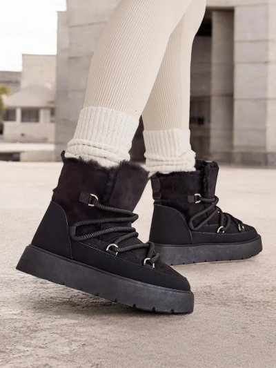 Royalfashion Women's lace-up snow boots Liloz