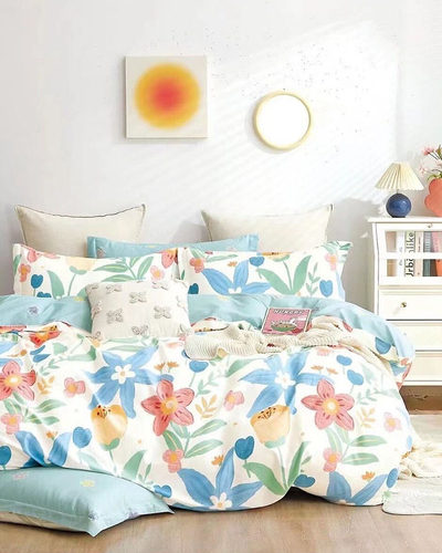 Royalfashion Flower bedding 160x200 set of 3 PARTS