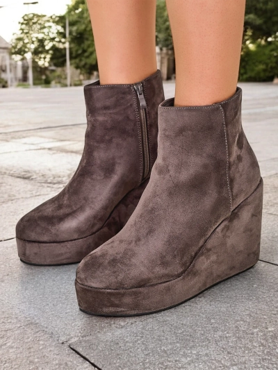 Royalfashion Women's wedge boots Sieffa