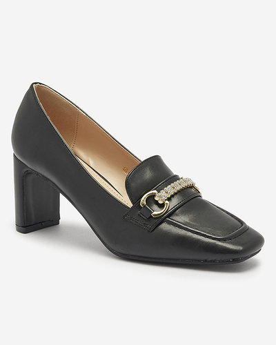Черные женские насосы-мокасины Kolalic- Footwear