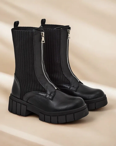 Royalfashion Eleganti sieviešu ķēžu zābaki Tenimo