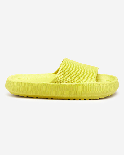 Green rubber slippers with Torika embossing - Footwear