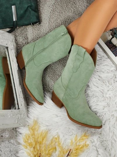 Женские ковбойские ботинки из эко-замши SpireHush