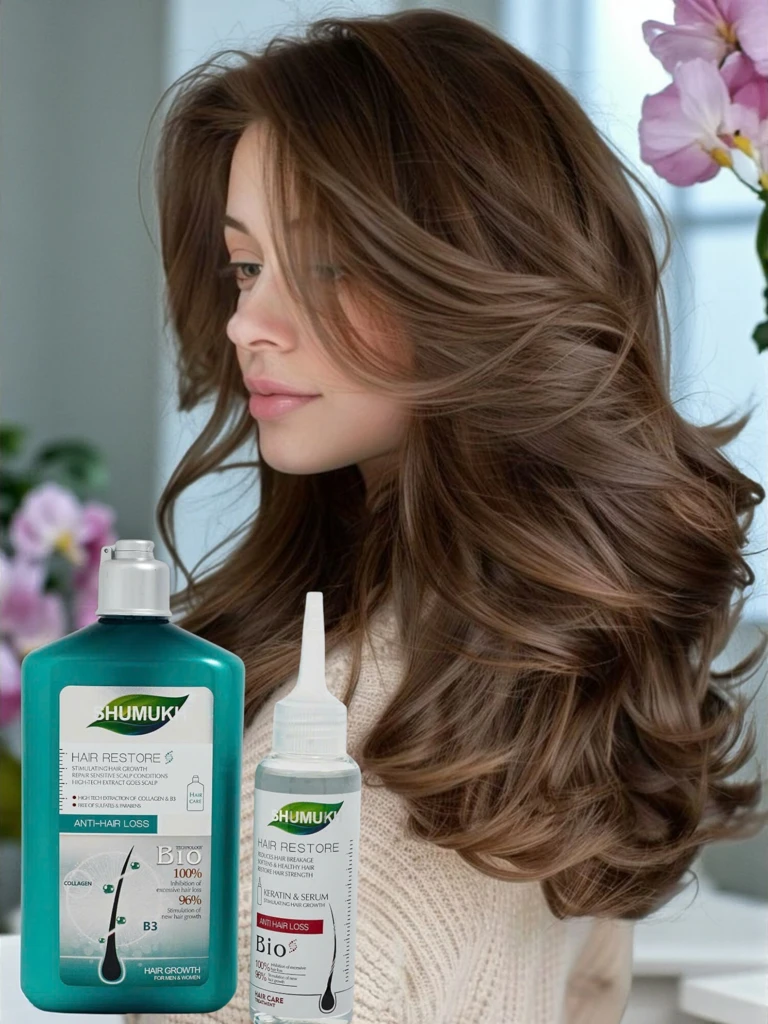 Shumukh Shampoo dhe Serumi i flokëve 2në1 - stimulues i rritjes së flokëve