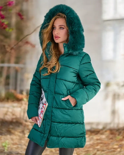 Royalfashion Sieviešu stepēta ziemas jaka