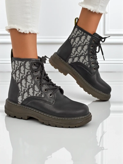 Royalfashion Sieviešu potītes zābaki ar apdruku Efrioz