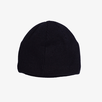 Черная мужская утепленная шапка