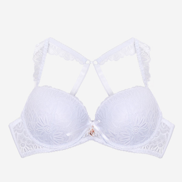 Women's white lace bra - Underwear