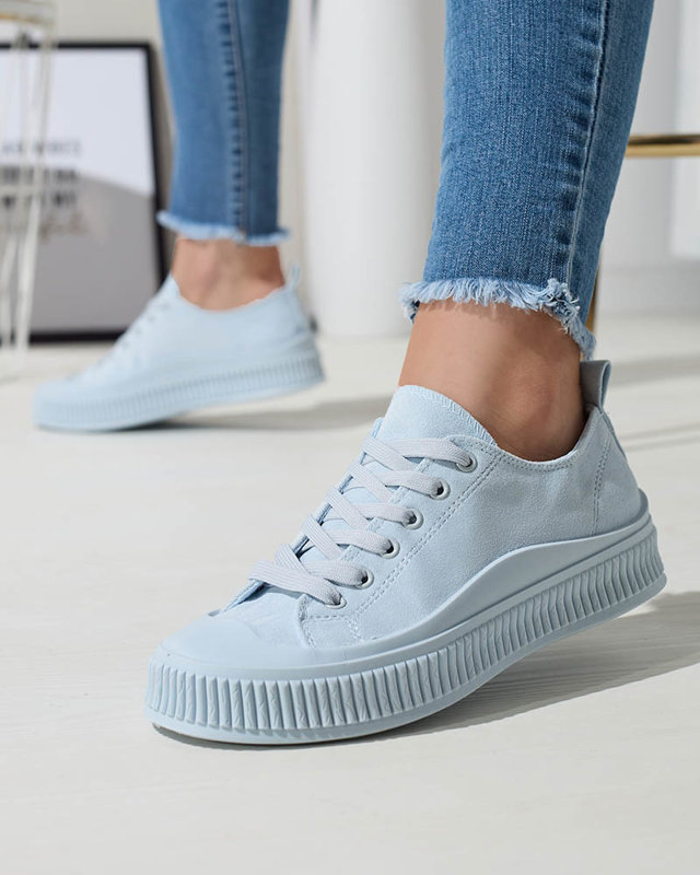 Light blue women's sports sneakers Dollof- Footwear
