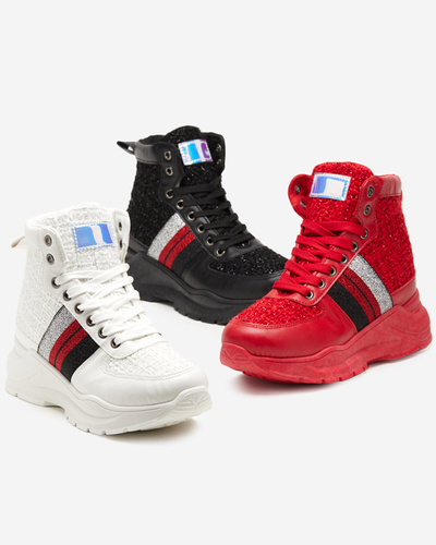 Red Hasmali Women's Sports Sneakers - Footwear