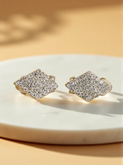 Royalfashion Women's Clip-on Earrings with Cubic Zirconia