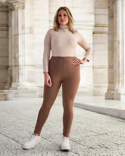 Royalfashion Женские утепленные брюки-треггинсы PLUS SIZE