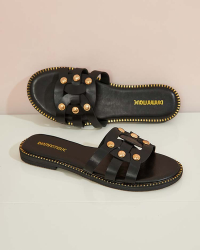 Royalfashion Sieviešu Erole flip-flops ar plakanu zoli