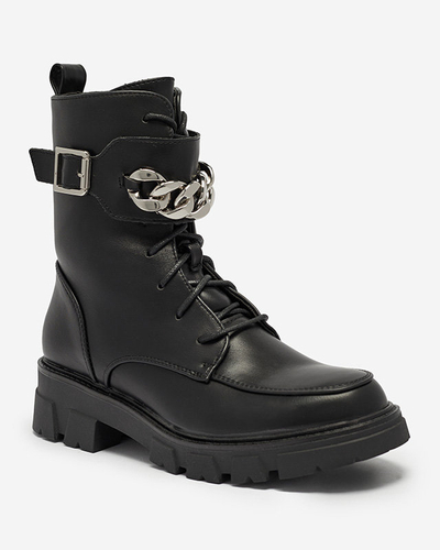 Warmed black bagger boots for women Effpi- Footwear