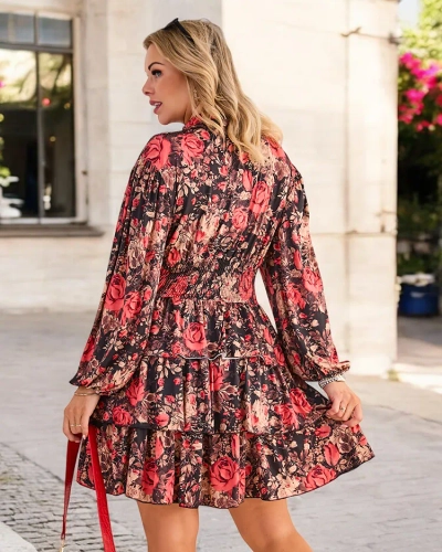 Royalfashion Women's knee-length dress with print