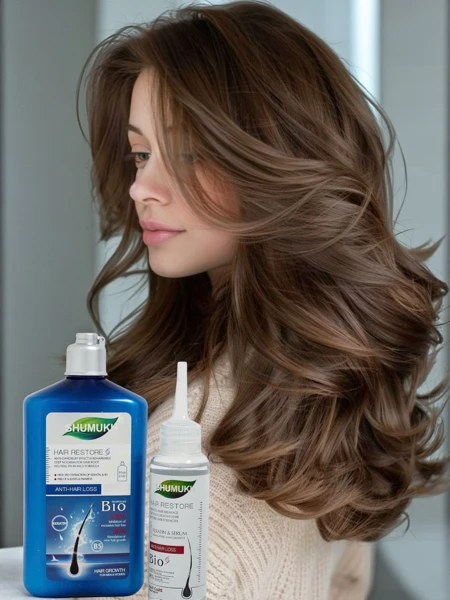 Shumukh Shampoo dhe Serum për flokë 2në1 - kundër zbokthit