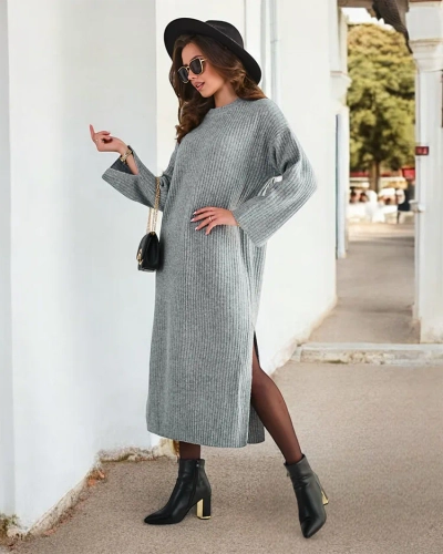 Royalfashion sievietes garš džempera kleita