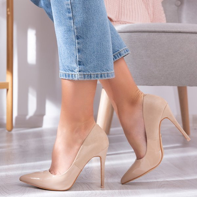 Beige Jasmina stilettos - Shoes 1