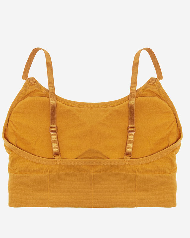 Women's Mustard-colored Sports Bra - Underwear
