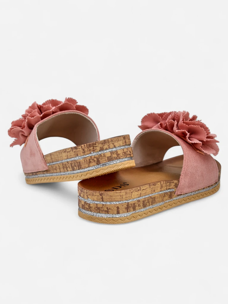 Royalfashion Women's sandals with flowers Focce