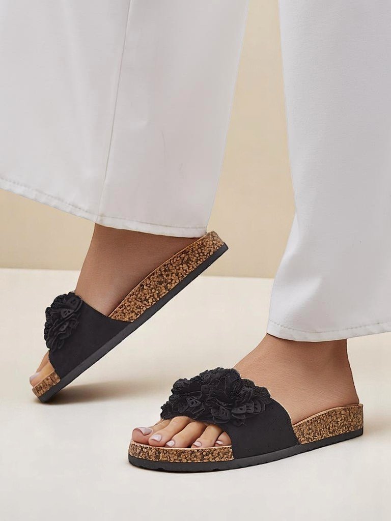 Royalfashion women’s slides with floral accents Occes