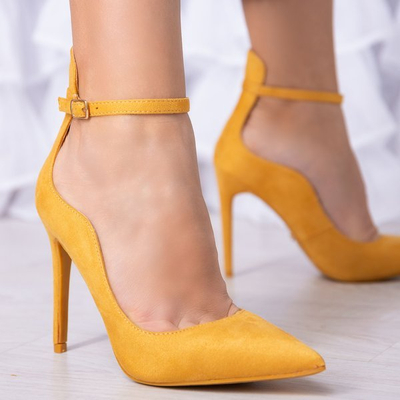 Yellow Batya high heels - Footwear