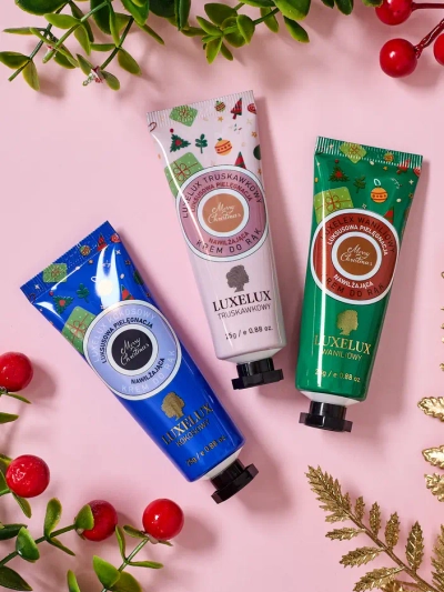Luxelux Ziemassvētku roku krēmu komplekts no botāniskās esences sērijas 25g