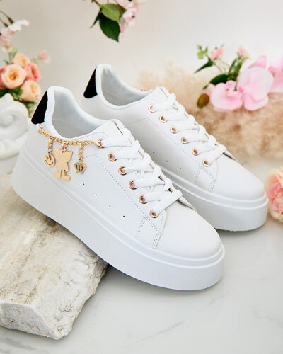 Royalfashion Women's sporty sneakers with Gones embellishment