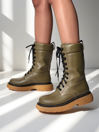 Royalfashion Women's worker boots Megie