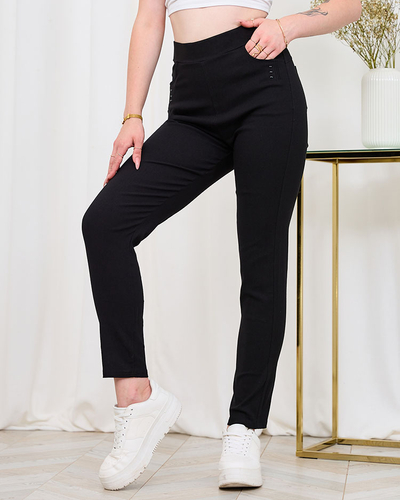 Royalfashion Classic women's treggings in black PLUS SIZE