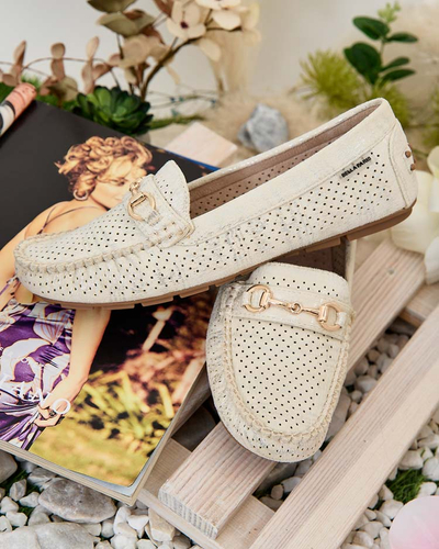 Royalfashion Women's openwork moccasins Mill