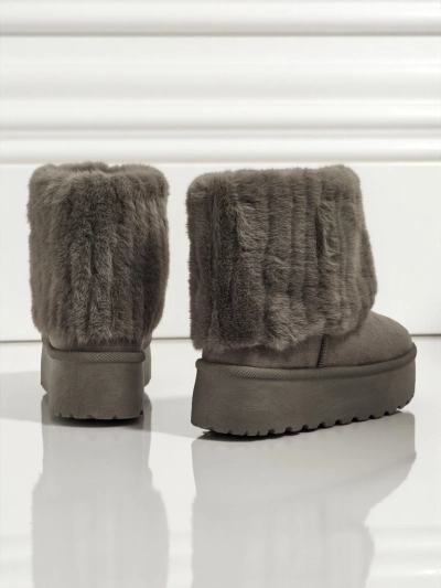 Women's snow-style boots with fur Irelle
