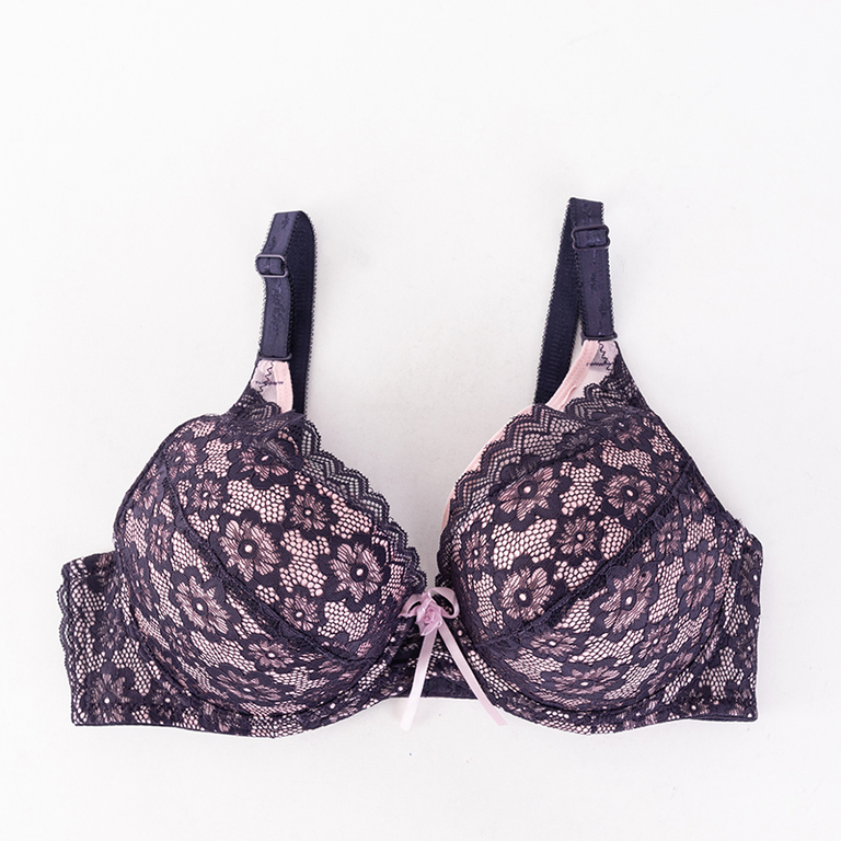 Purple and pink lace bra - Underwear