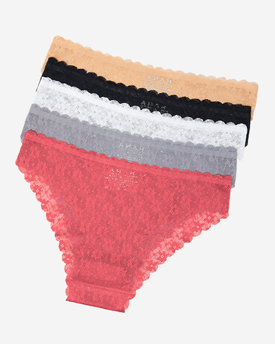 5 Pack Seamless Lace Women's Briefs Briefs - Underwear